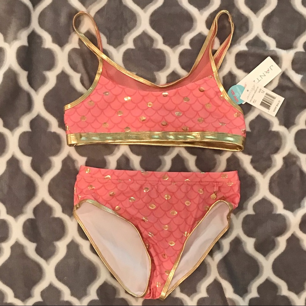 COPY - Jantzen size 12 NWTs girls swim suit set